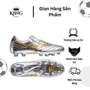 Giày đá bóng cỏ tự nhiên Mizuno Morelia II Pro FG Platinum Silver